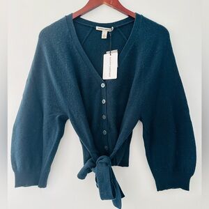 NWT Autumn Cashmere Tie-front Bell Sleeve Cardigan
